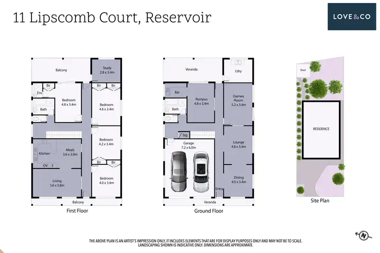 Floorplan of Homely house listing, 11 Lipscomb Court, Reservoir VIC 3073