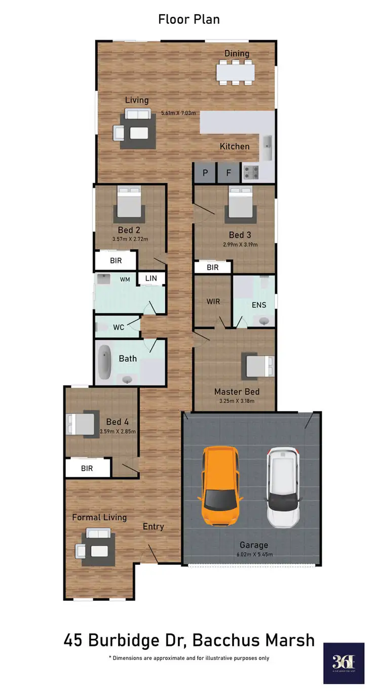 Floorplan of Homely house listing, 45 Burbidge Drive, Bacchus Marsh VIC 3340