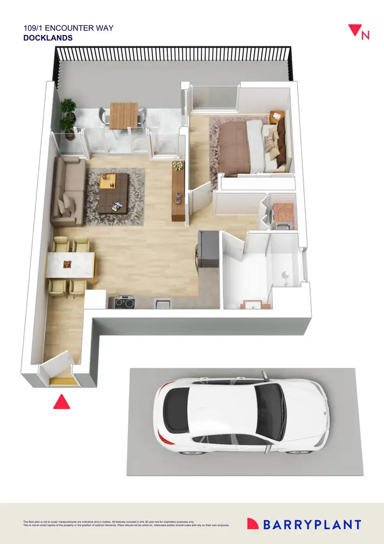 Floorplan of Homely apartment listing, 109/1 Encounter Way, Docklands VIC 3008