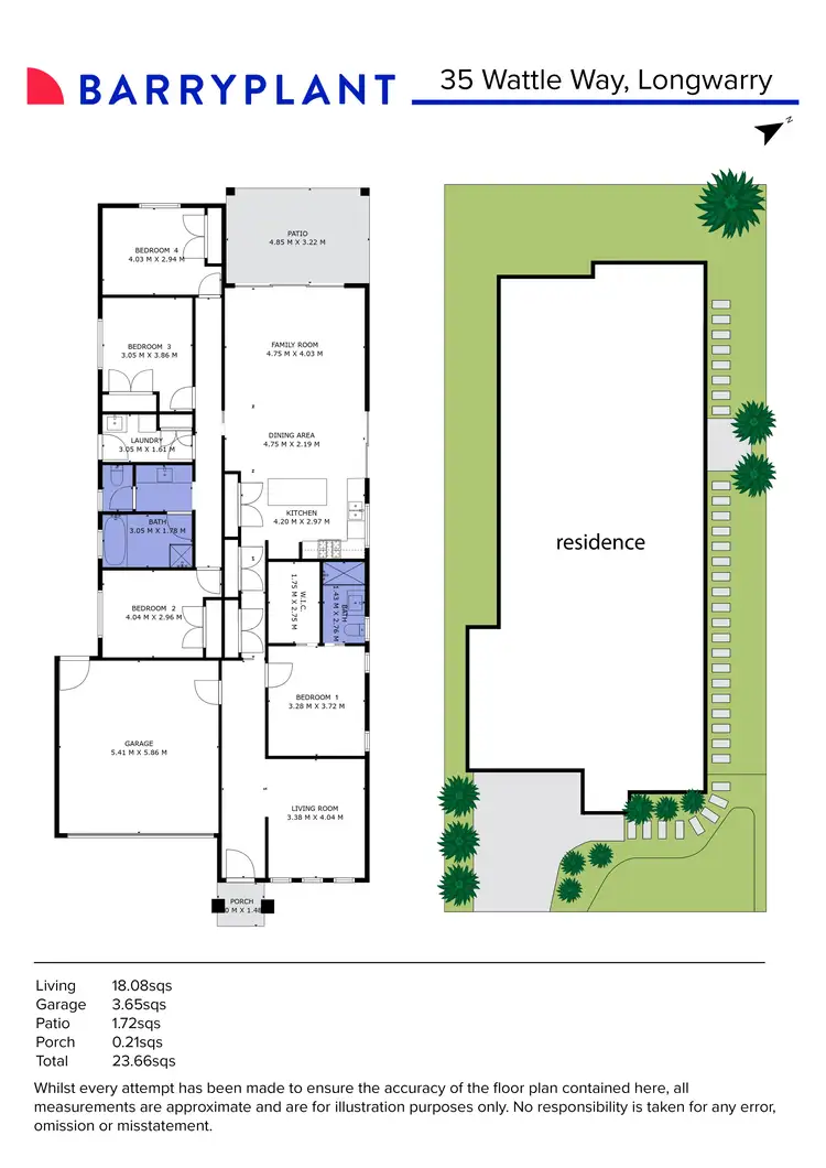 Floorplan of Homely house listing, 35 Wattle Way, Longwarry VIC 3816