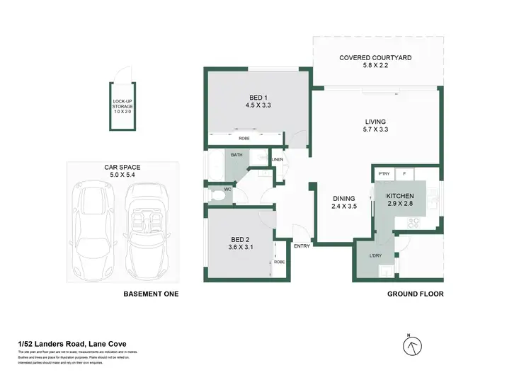 Floorplan of Homely apartment listing, 1/52 Landers Road, Lane Cove NSW 2066