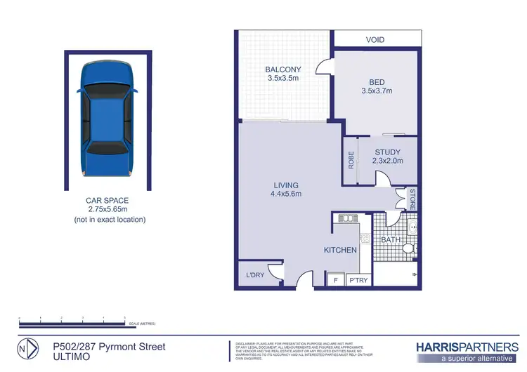 Floorplan of Homely apartment listing, 502/287 Pyrmont Street, Ultimo NSW 2007
