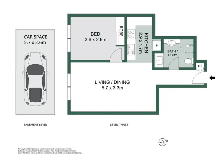 Floorplan of Homely apartment listing, 41/78 Alexander Street, Crows Nest NSW 2065
