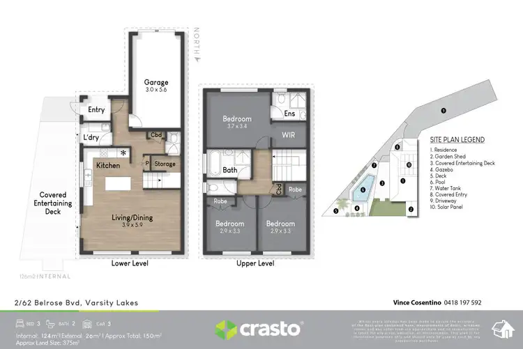 Floorplan of Homely house listing, 2/62 Belrose Boulevard, Varsity Lakes QLD 4227