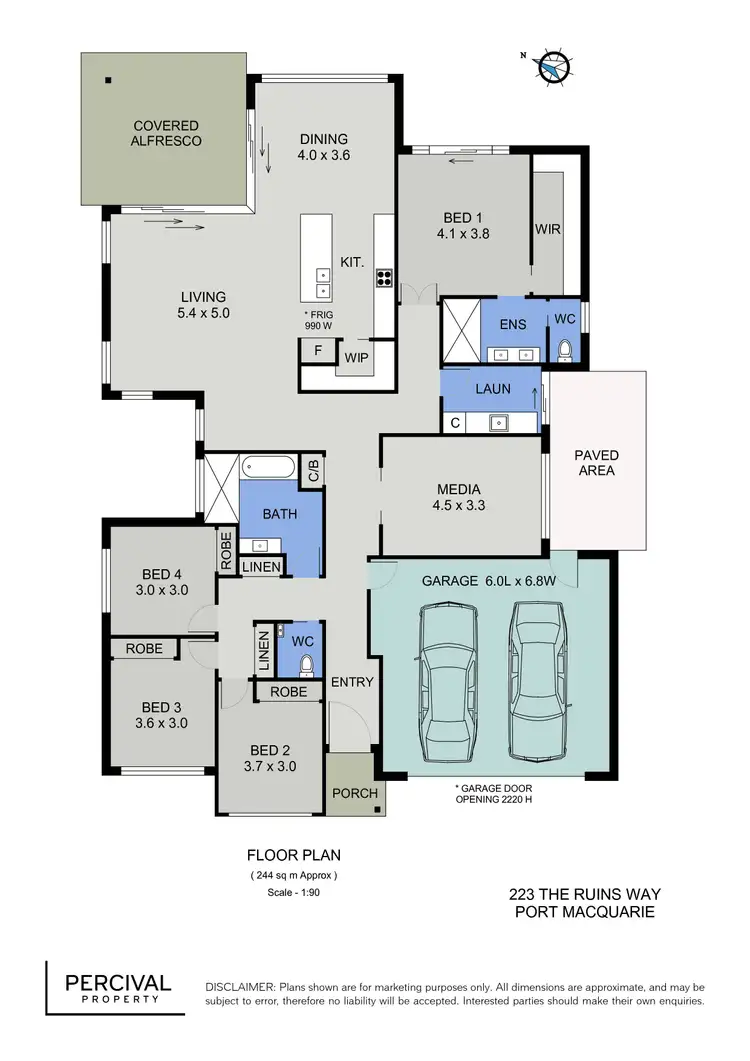 Floorplan of Homely house listing, 223 The Ruins Way, Port Macquarie NSW 2444