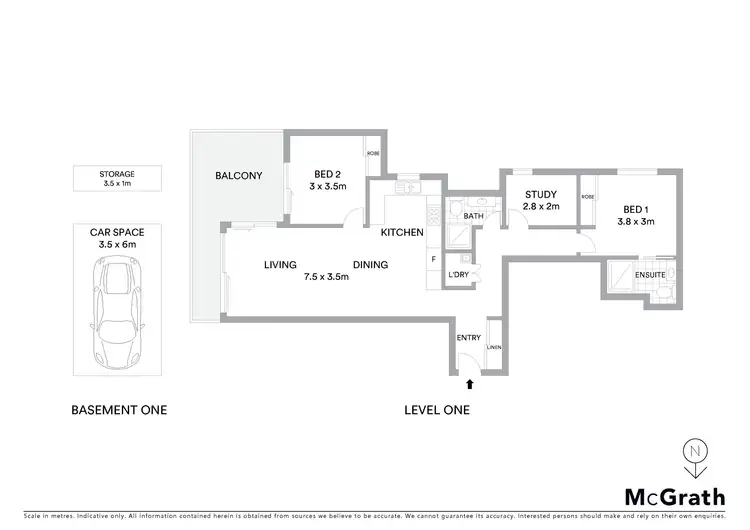 Floorplan of Homely apartment listing, 18/12-14 Park Avenue, Waitara NSW 2077