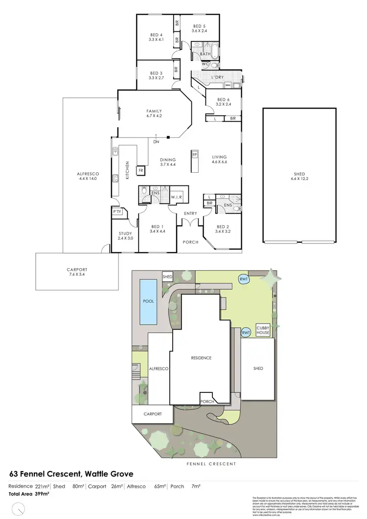 Floorplan of Homely house listing, 63 Fennell Crescent, Wattle Grove WA 6107