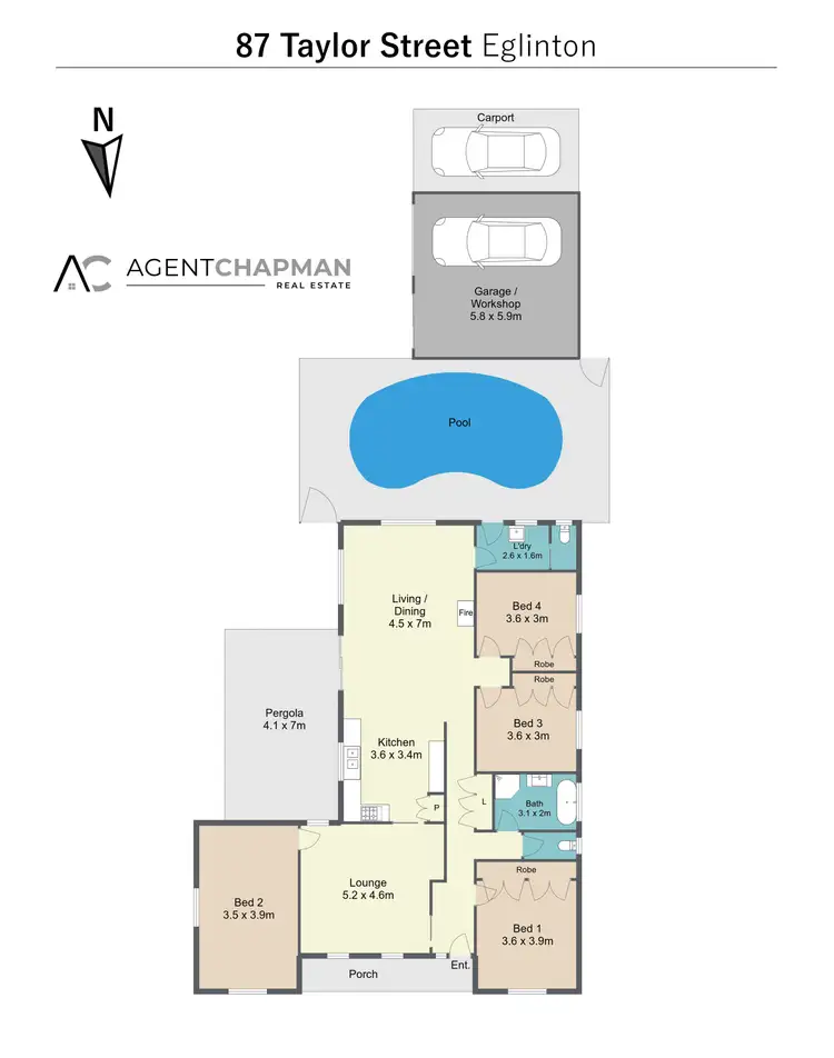Floorplan of Homely house listing, 87 Taylor Street, Eglinton NSW 2795