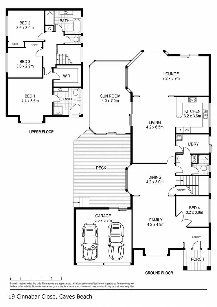Floorplan of Homely house listing, 19 Cinnabar Close, Caves Beach NSW 2281