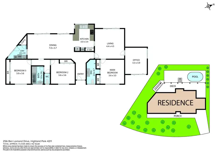 Floorplan of Homely house listing, 29A Ben Lomond Drive, Highland Park QLD 4211