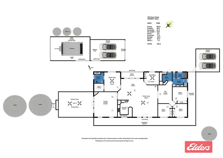 Floorplan of Homely house listing, 159 Tower Road, Pewsey Vale SA 5351