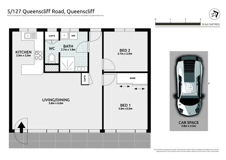 Floorplan of Homely apartment listing, 5/127 Queenscliff Road, Queenscliff NSW 2096