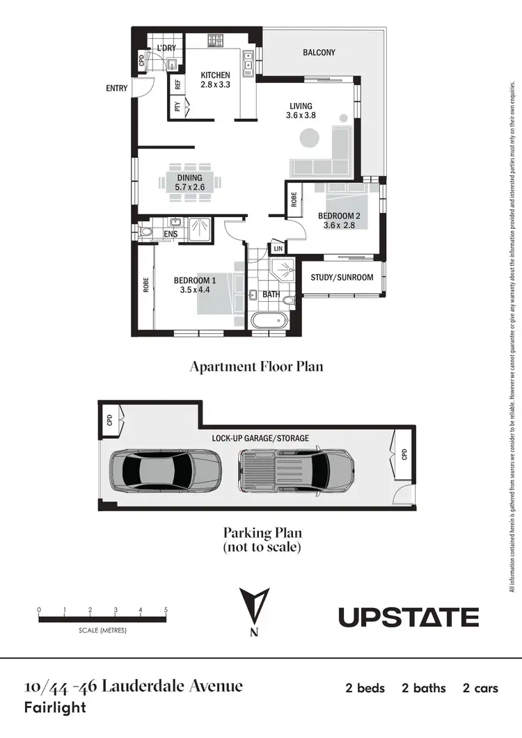 Floorplan of Homely apartment listing, 10/44-46 Lauderdale Avenue, Fairlight NSW 2094