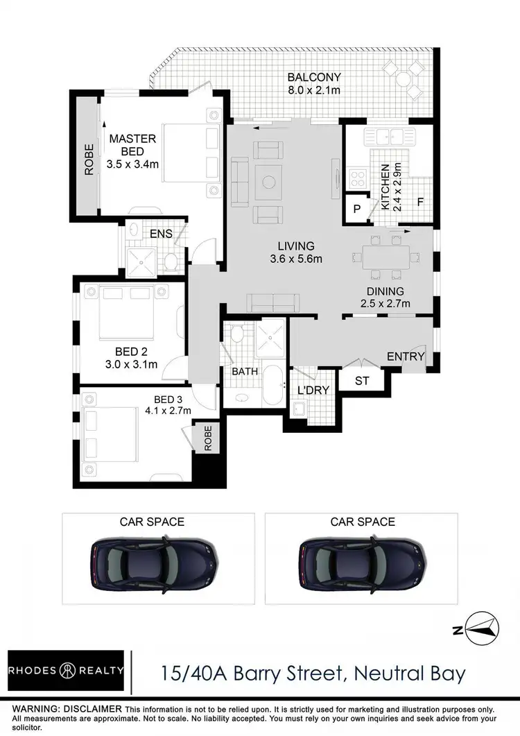 Floorplan of Homely apartment listing, 15/40A Barry Street, Neutral Bay NSW 2089