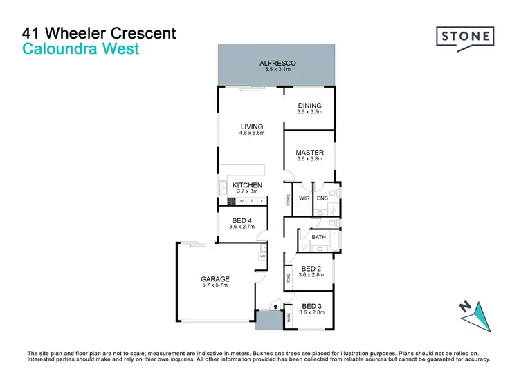 Floorplan of Homely house listing, 41 Wheeler Crescent, Caloundra West QLD 4551