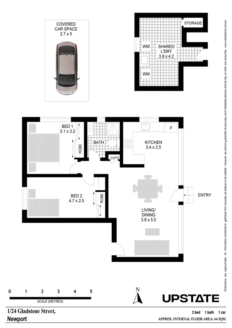 Floorplan of Homely apartment listing, 1/24 Gladstone Street, Newport NSW 2106