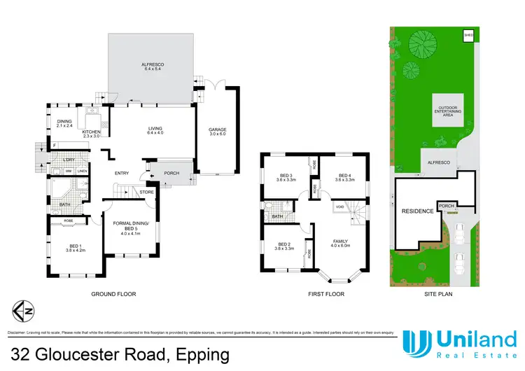 Floorplan of Homely house listing, 32 Gloucester Road, Epping NSW 2121