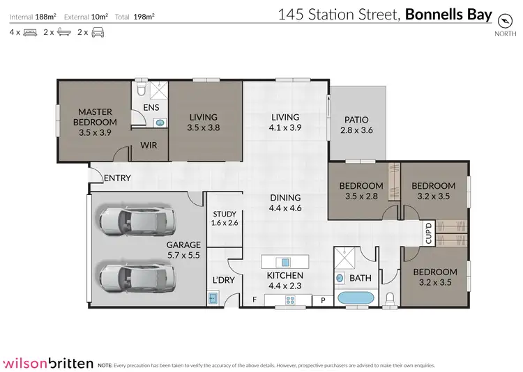Floorplan of Homely house listing, 145 Station Street, Bonnells Bay NSW 2264
