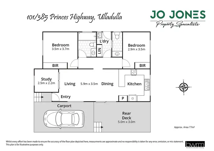 Floorplan of Homely retirement listing, 101/385 Princes Highway, Ulladulla NSW 2539