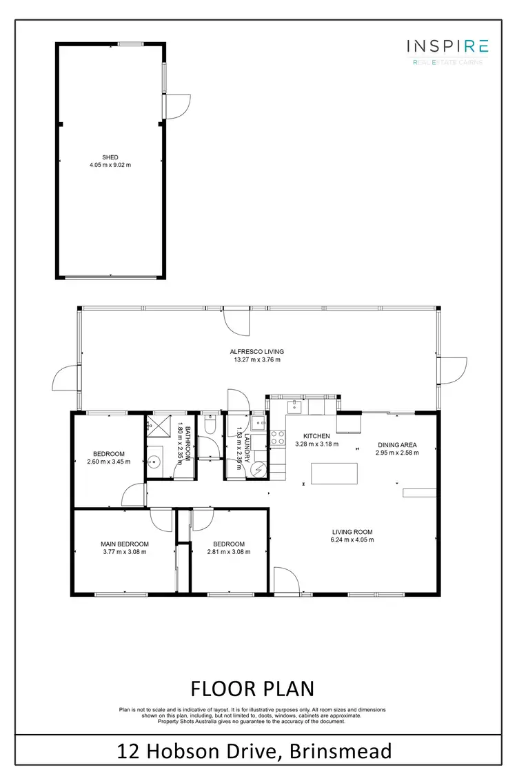 Floorplan of Homely house listing, 12 Hobson Drive, Brinsmead QLD 4870
