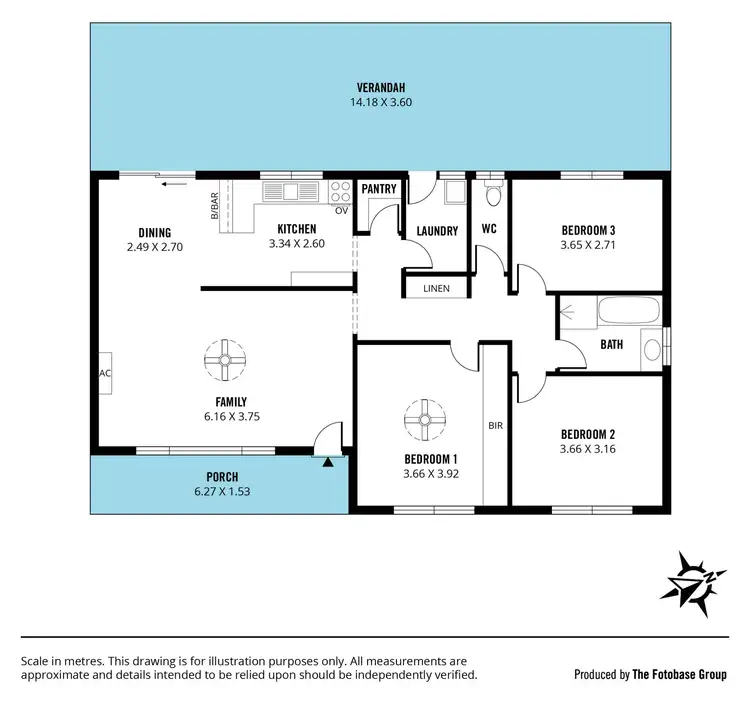 Floorplan of Homely house listing, 3 Trelawney Crescent, Huntfield Heights SA 5163