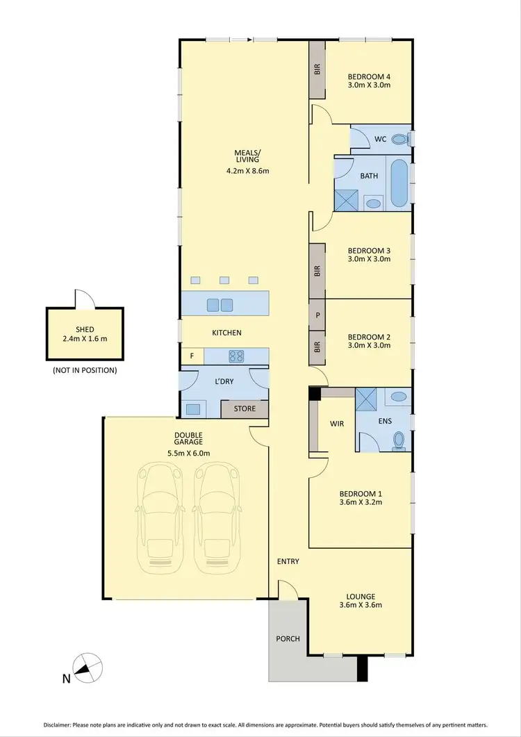 Floorplan of Homely house listing, 42 Golden Wattle Way, Harkness VIC 3337