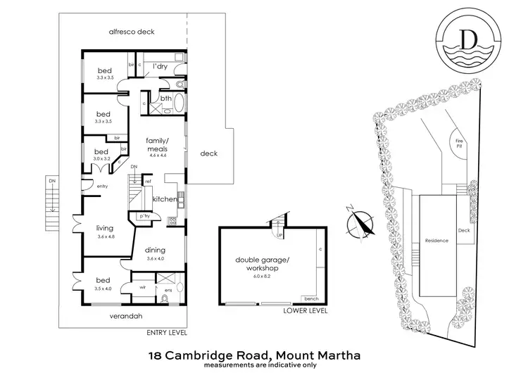 Floorplan of Homely house listing, 18 Cambridge Road, Mount Martha VIC 3934