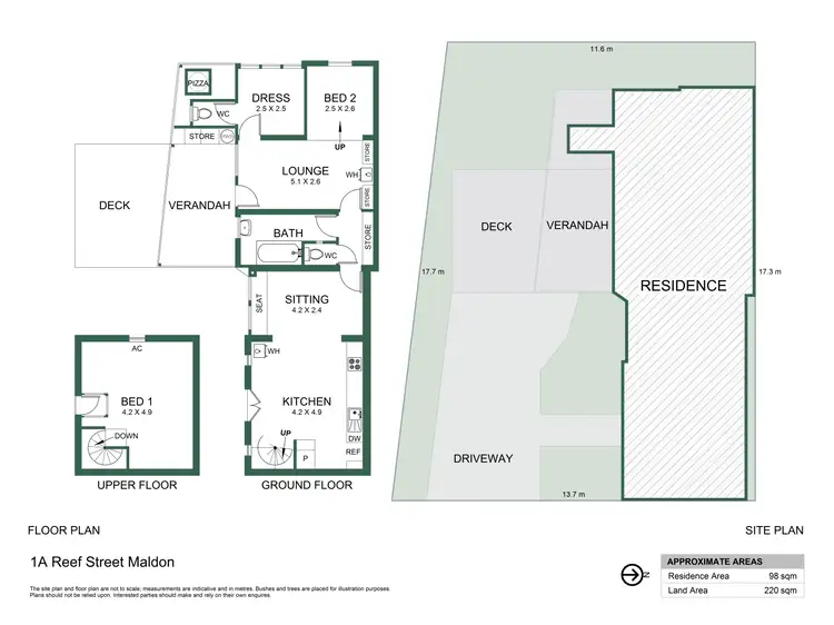 Floorplan of Homely house listing, 1A Reef Street, Maldon VIC 3463