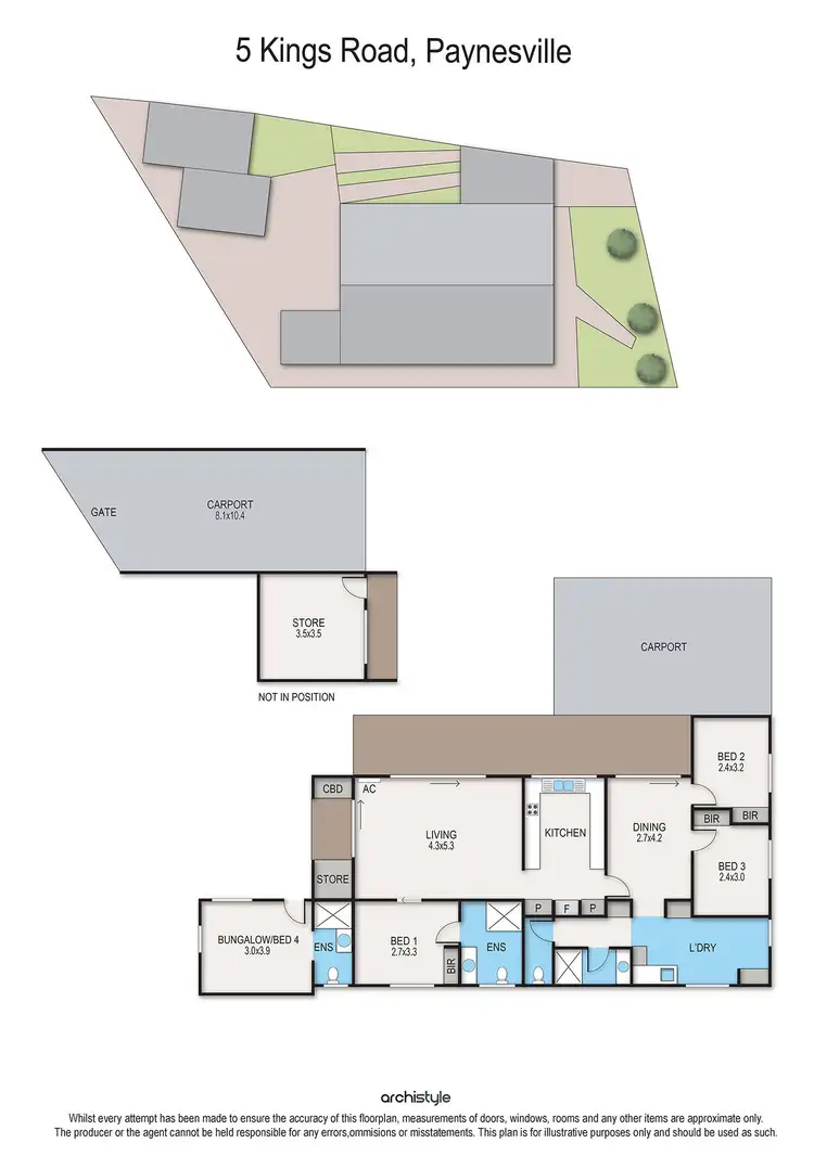 Floorplan of Homely house listing, 5 Kings Road, Paynesville VIC 3880