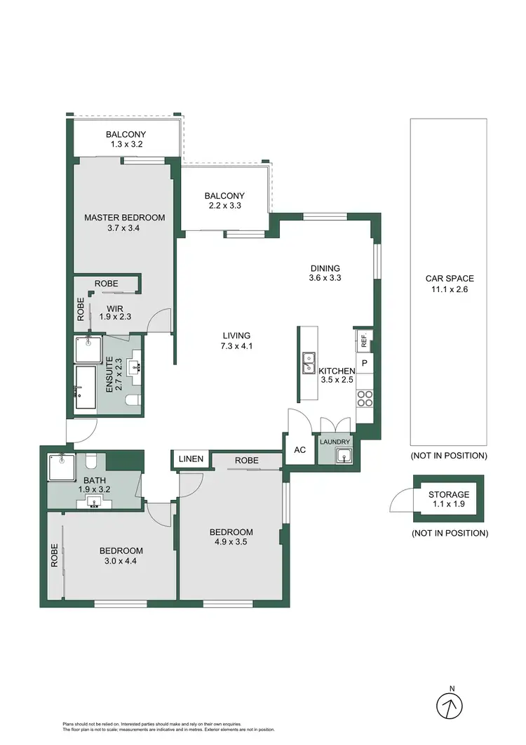 Floorplan of Homely apartment listing, 1107/66 Bowman Street, Pyrmont NSW 2009