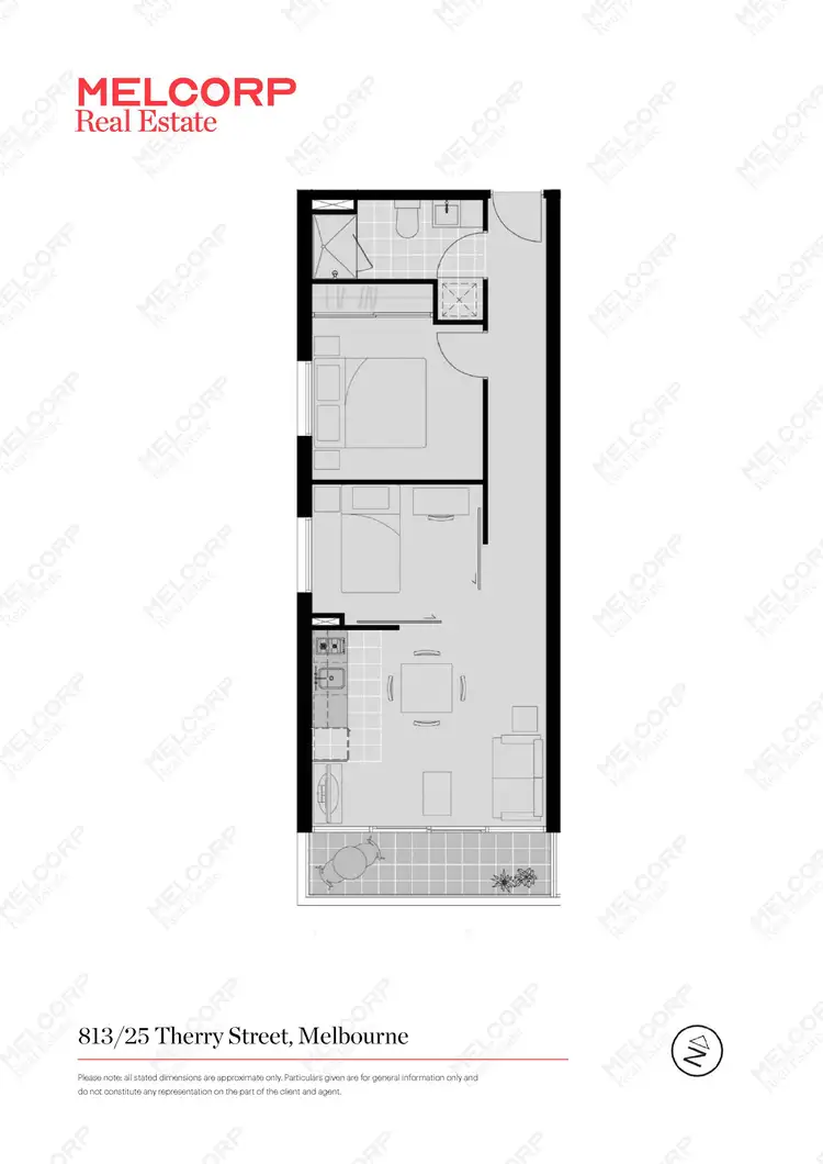 Floorplan of Homely apartment listing, 813/25 Therry Street, Melbourne VIC 3000