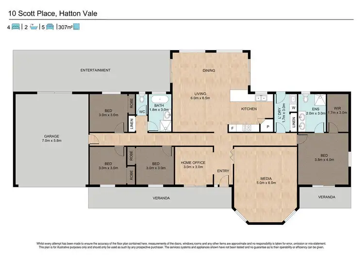 Floorplan of Homely house listing, 10 Scott Place, Hatton Vale QLD 4341
