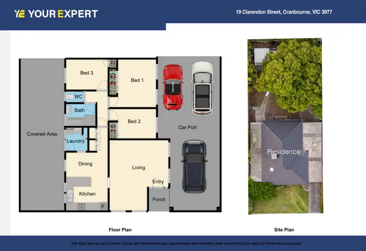 Floorplan of Homely house listing, 19 Clarendon Street, Cranbourne VIC 3977