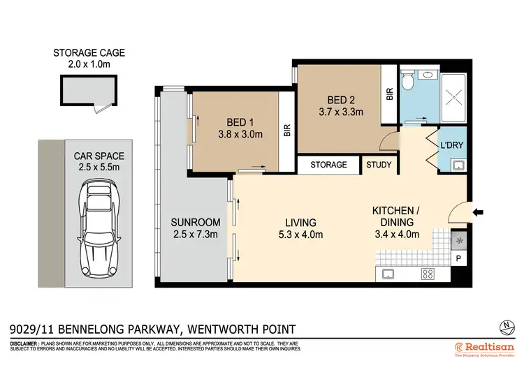 Floorplan of Homely apartment listing, 9029/11 Bennelong Parkway, Wentworth Point NSW 2127