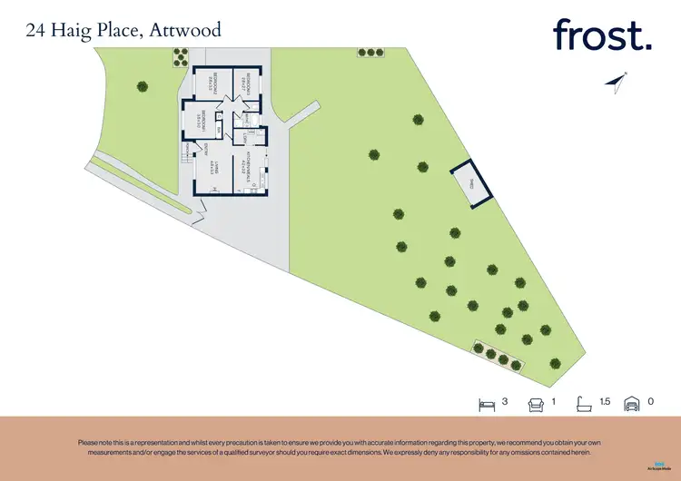 Floorplan of Homely house listing, 24 Haig Place, Attwood VIC 3049