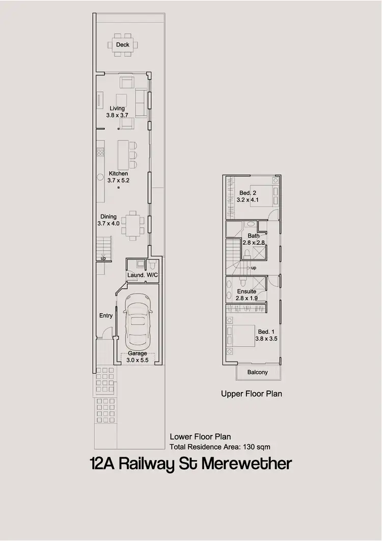 Floorplan of Homely semi-detached listing, 12A Railway Street, Merewether NSW 2291