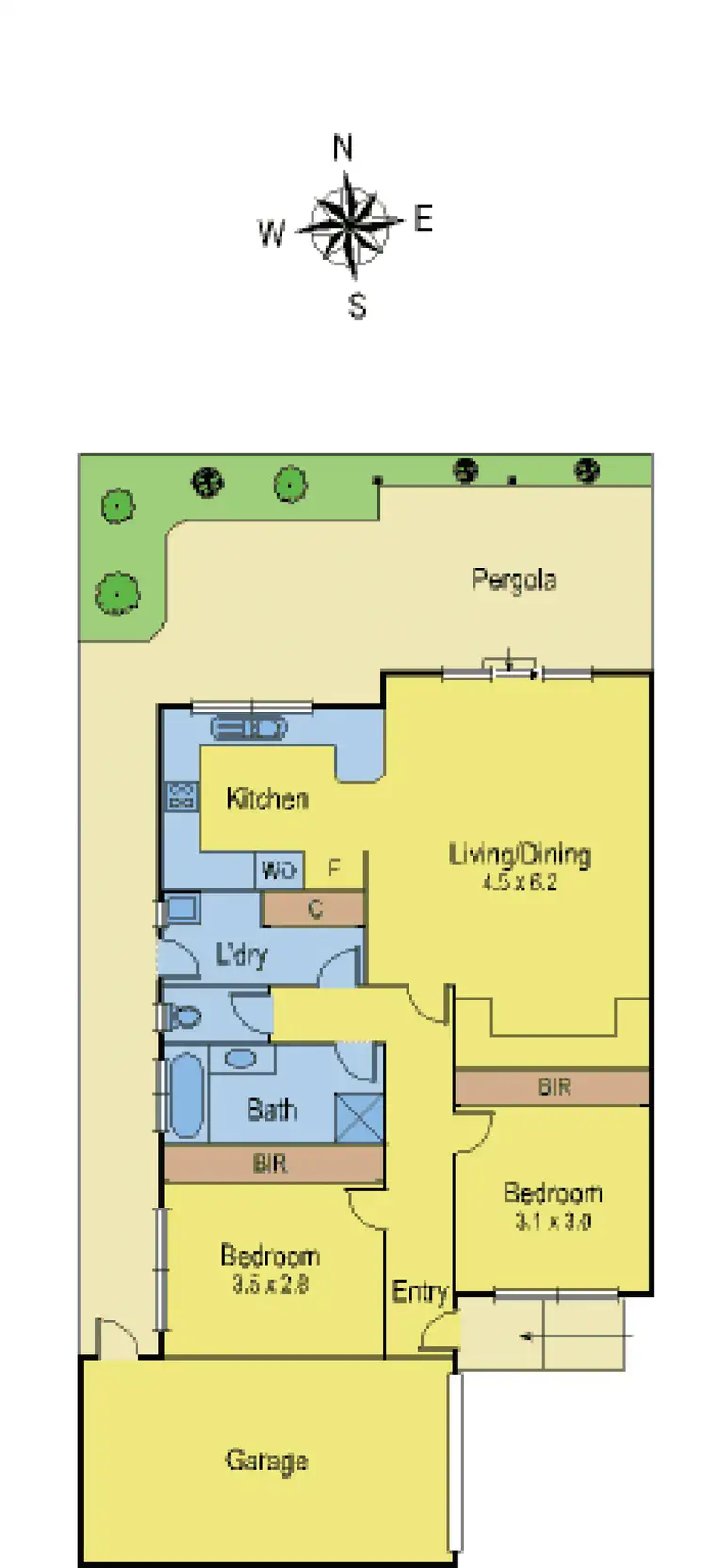 Floorplan of Homely unit listing, 3/16 Vernon Street, South Kingsville VIC 3015