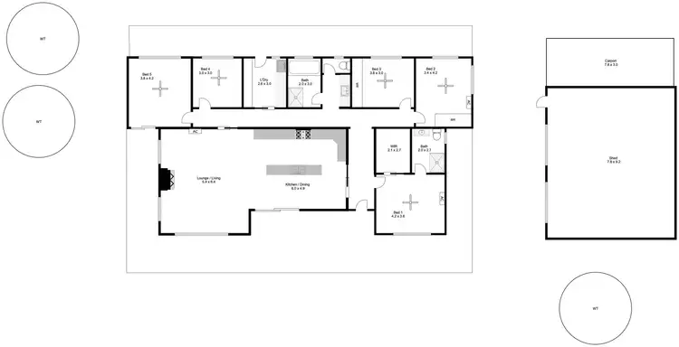 Floorplan of Homely house listing, 334-344 Richardson Road, Boston SA 5607