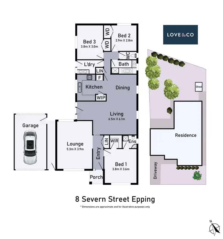 Floorplan of Homely house listing, 8 Severn Street, Epping VIC 3076