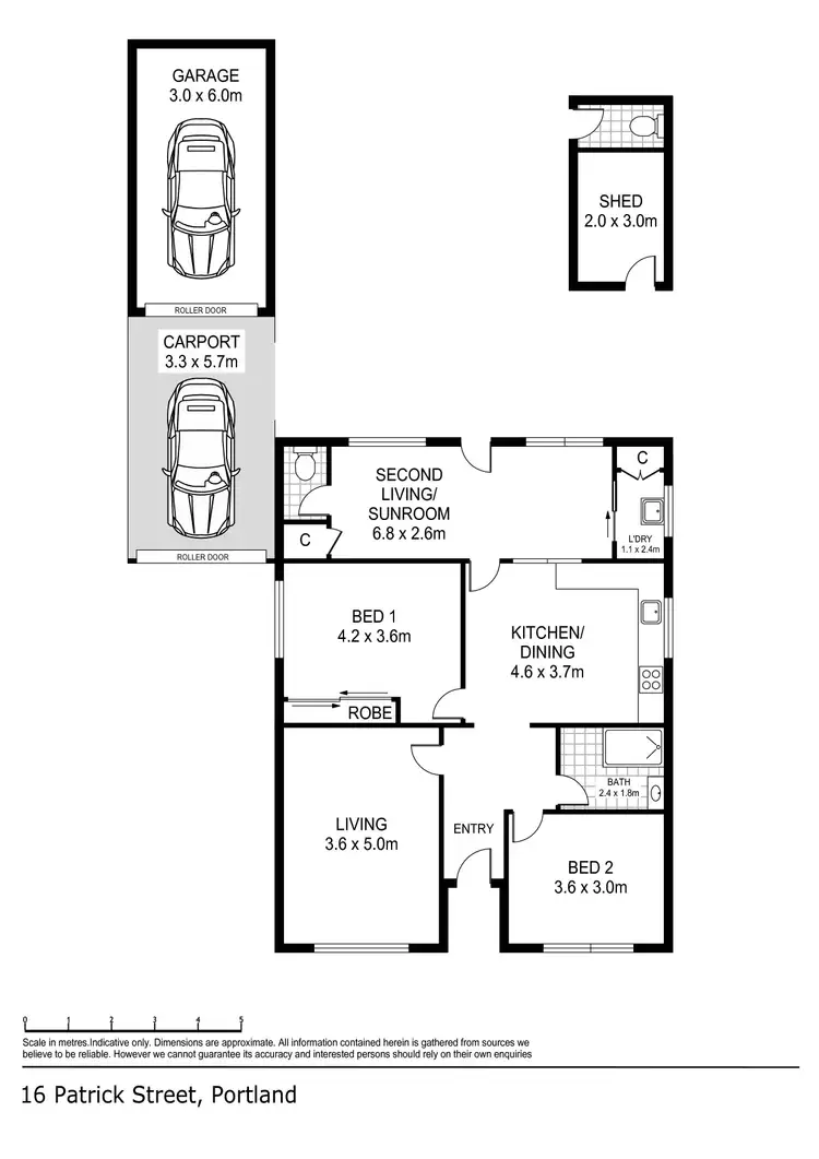 Floorplan of Homely house listing, 16 Patrick Street, Portland VIC 3305