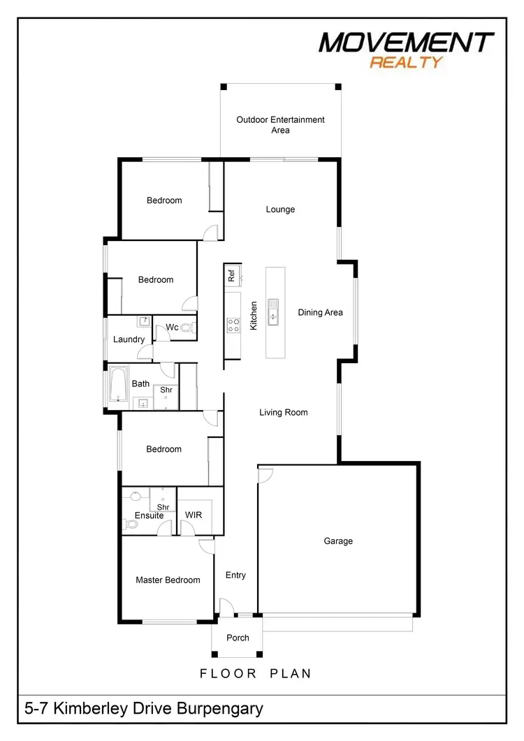 Floorplan of Homely house listing, 5-7 Kimberley Drive, Burpengary QLD 4505