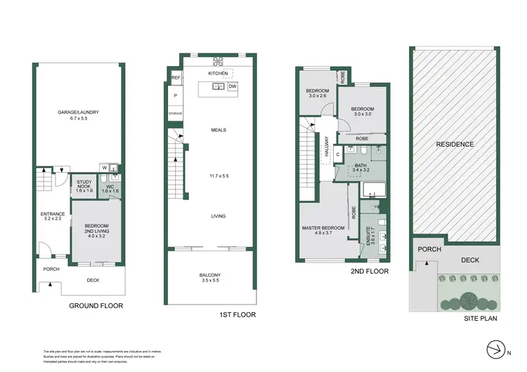 Floorplan of Homely townhouse listing, 11 McCaffery Place, Mordialloc VIC 3195
