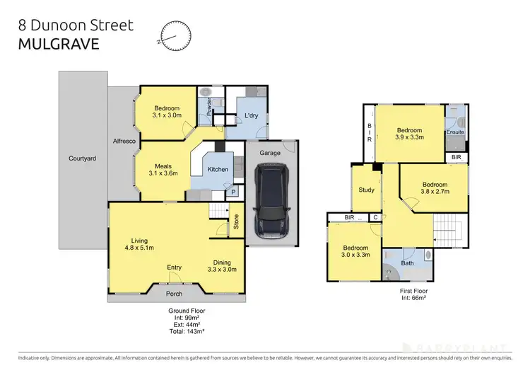 Floorplan of Homely house listing, 8 Dunoon Street, Mulgrave VIC 3170