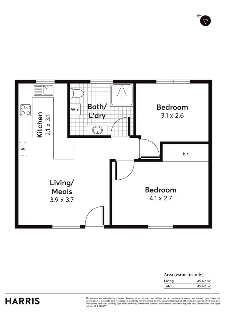 Floorplan of Homely unit listing, 17/15 Wakefield Street, Kent Town SA 5067