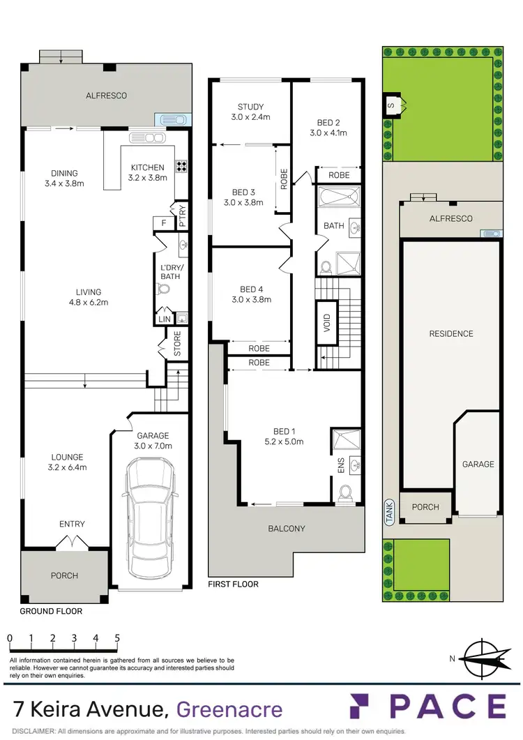 Floorplan of Homely semi-detached listing, 7 Keira Avenue, Greenacre NSW 2190
