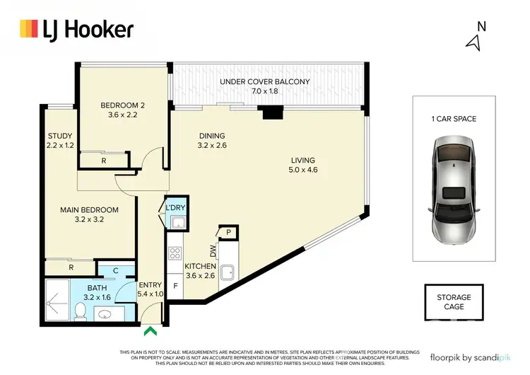 Floorplan of Homely apartment listing, 4308/22-24 Jane Bell Lane, Melbourne VIC 3000