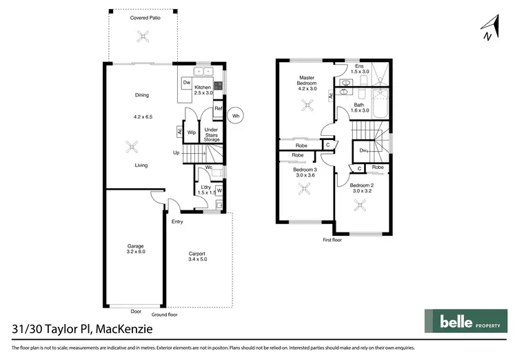 Floorplan of Homely townhouse listing, 31/30 Taylor Place, Mackenzie QLD 4156