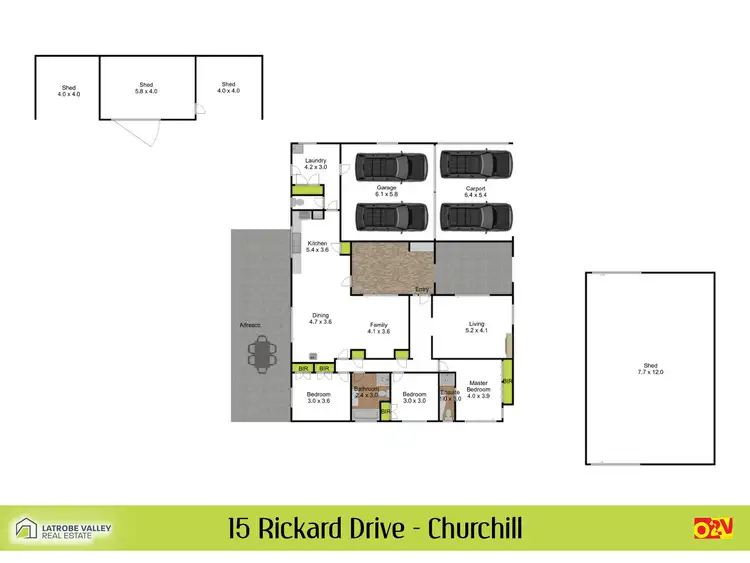 Floorplan of Homely house listing, 15 Rickard Drive, Churchill VIC 3842