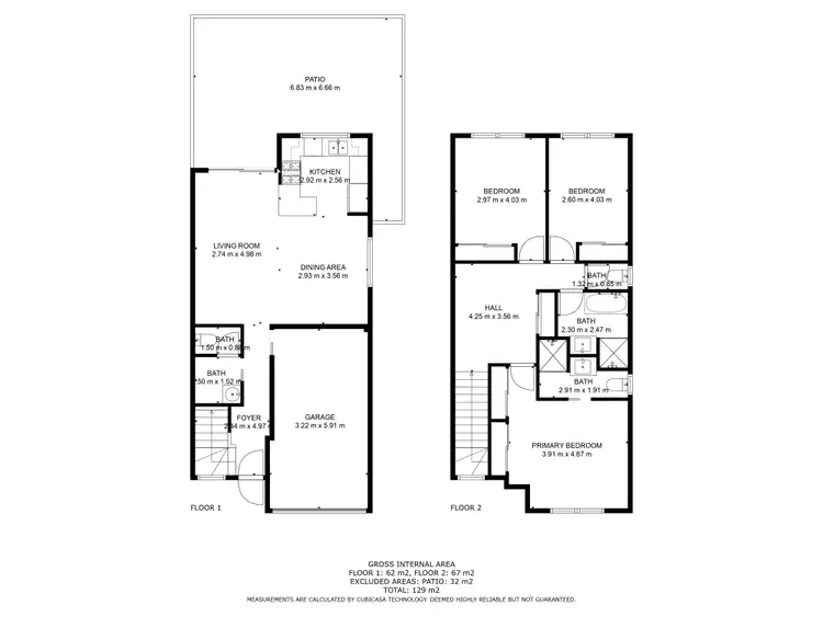 Floorplan of Homely townhouse listing, 39/10 Yugumbir Street, Richlands QLD 4077