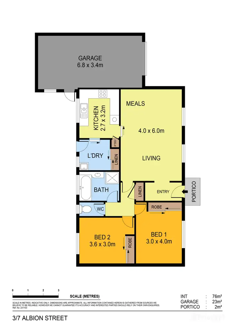 Floorplan of Homely unit listing, 3/7 Albion Street, Kennington VIC 3550